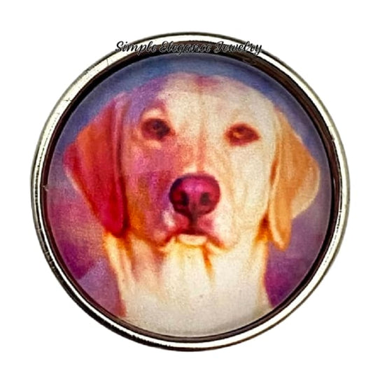 Art Labrador Dog Snap 20mm - Silicone Jewelry