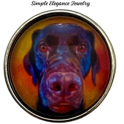 Art Labrador Retriever Dog Snap 20mm - Snap Jewelry