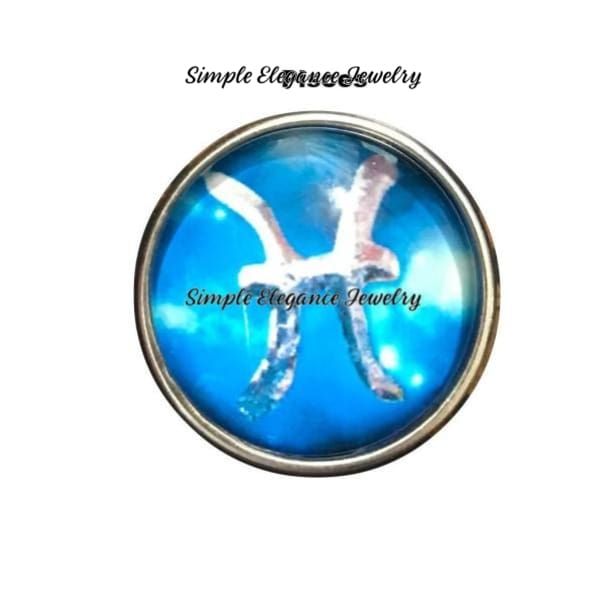 Astrological Zodiac Sign Snap 20mm for Snap Jewelry - Pisces - Snap Jewelry