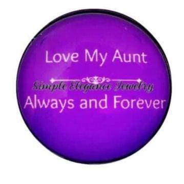 Aunt Snap Charm-20mm Snap-Snap Charm Jewelry - Snap Jewelry
