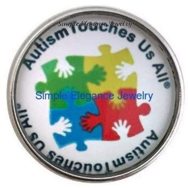 Autism Snap Charm 20mm for Snap Charm Jewelry - Snap Jewelry