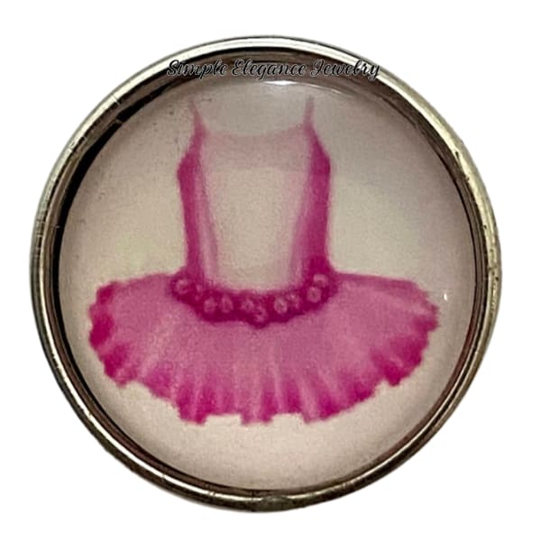 Ballet Dress Snap Charm 20mm - Snap Jewelry