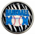 Baseball Mom Snap 20mm - Snap Jewelry