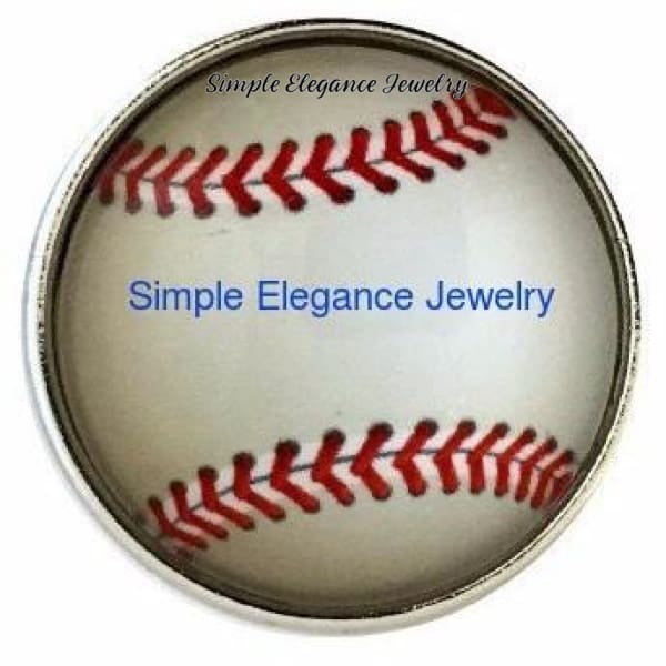 Baseball Snap 20mm - Snap Jewelry
