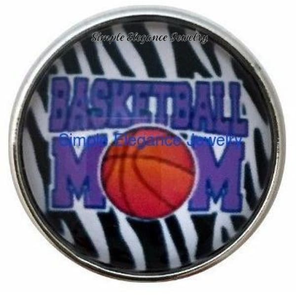 Basketball Mom Snap 20mm - Snap Jewelry