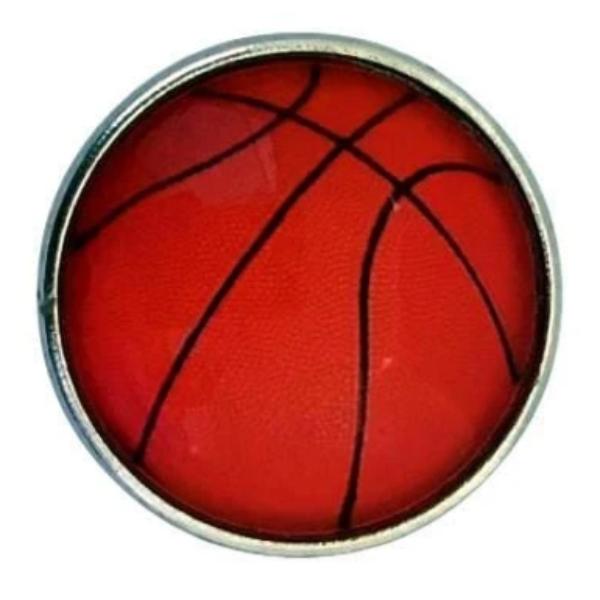 Basketball Snap 20mm - Snap Jewelry