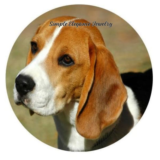 Beagle Dog Snap Charm 20mm - Snap Jewelry