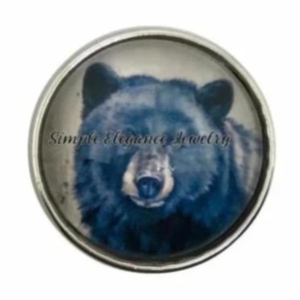 Bear Snap Button 20mm - Snap Jewelry