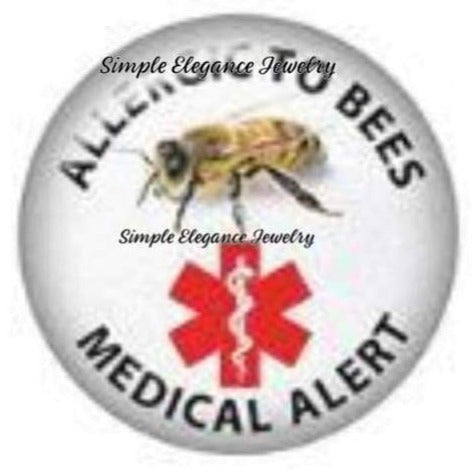 Bee Allergy Snap 20mm - Snap Jewelry