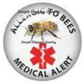 Bee Allergy Snap 20mm - Snap Jewelry