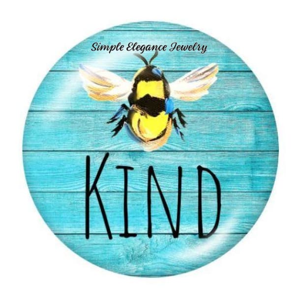 Bee Kind Snap Charm 20mm - Snap Jewelry