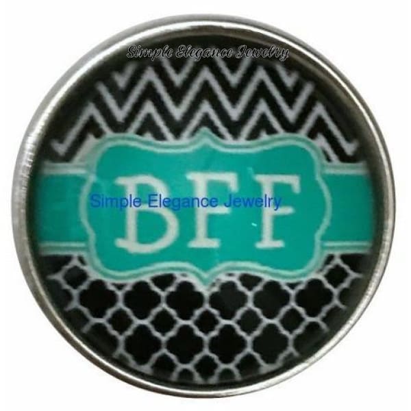 Best Friend (BFF) Snap Charm 20mm for Snap Jewelry - Snap Jewelry