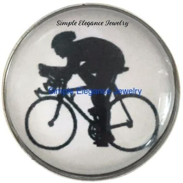 Bicyclist Snap 20mm for Snap Jewelry - Snap Jewelry