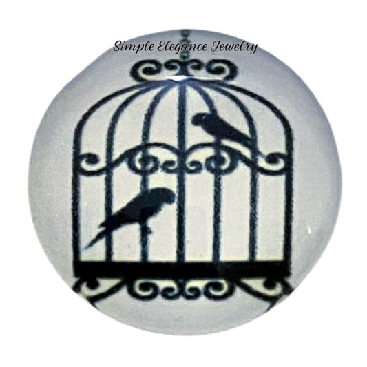 Bird Cage Snap Charm 18mm - Snap Jewelry
