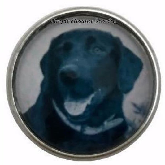 Black Labrador Dog Snap 20mm for Snap Jewelry - Snap Jewelry