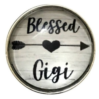 Blessed GIGI Snap Charm 20mm Snap - Snap Jewelry