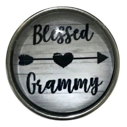 Blessed Grammy Snap Charm 20mm Snap - Snap Jewelry