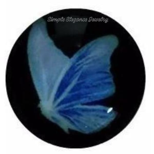 Blue Butterfly Snap 18mm for Snap Charm Jewelry - Snap Jewelry