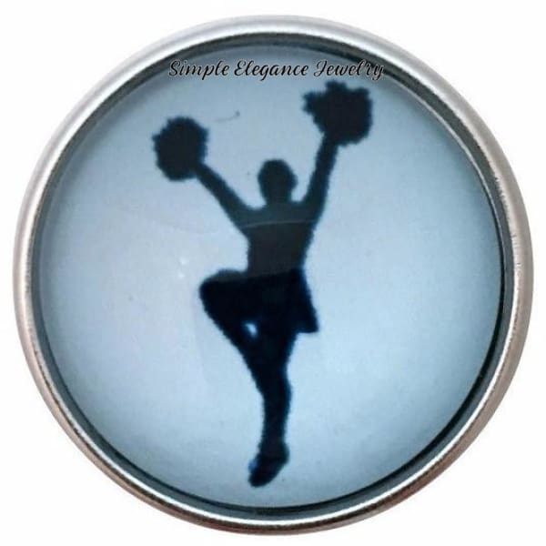 Blue Cheerleader Snap 20mm for Snap Jewelry - Snap Jewelry