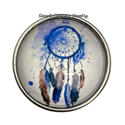 Blue Dream Catcher Snap Charm 20mm - Snap Jewelry