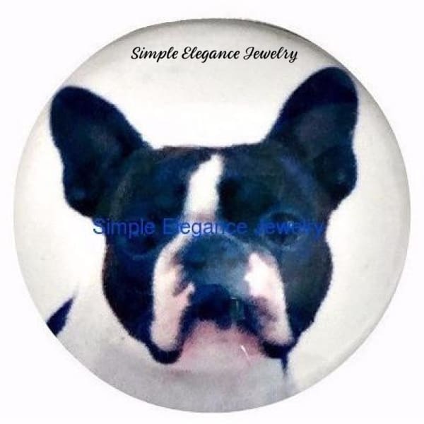 Boston Terrier Dog Snap 20mm - Snap Jewelry