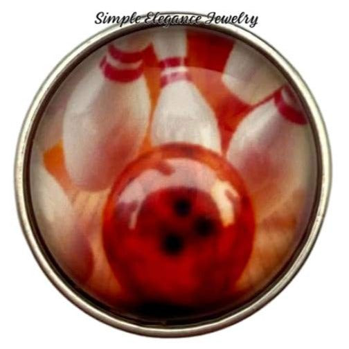 Bowling Snap Charm 20mm - Snap Jewelry