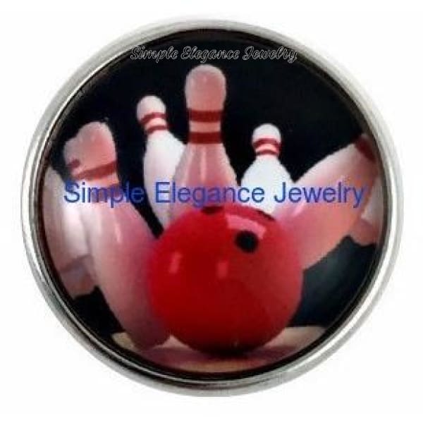 Bowling Snap Charm 20mm - Snap Jewelry
