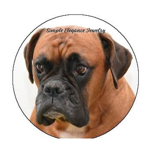 Boxer Dog Snap Charm 20mm - Snap Jewelry