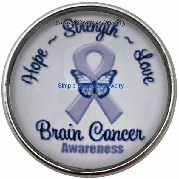 Brain Cancer Snap Charm 20mm for Snap Charm Jewelry - Snap Jewelry