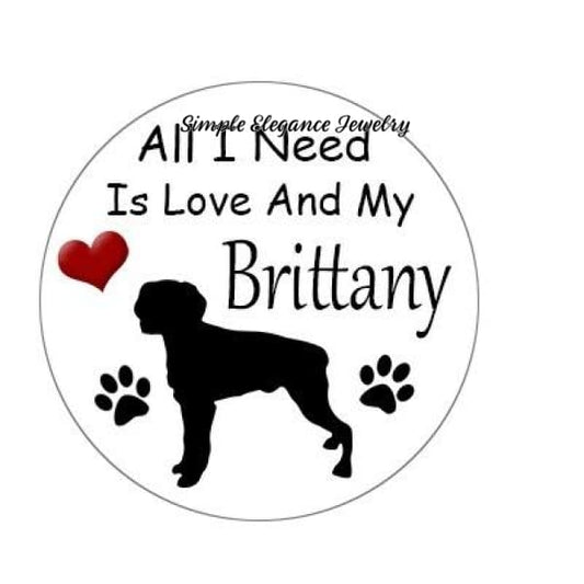 Brittany Dog Snap Charm 20mm - Snap Jewelry