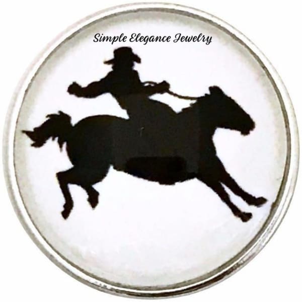 Bronco Rider Snap 20mm for Snap Jewelry - Snap Jewelry