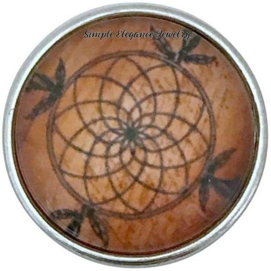 Brown Dream Catcher Snap 20mm for Snap Jewelry - Snap Jewelry