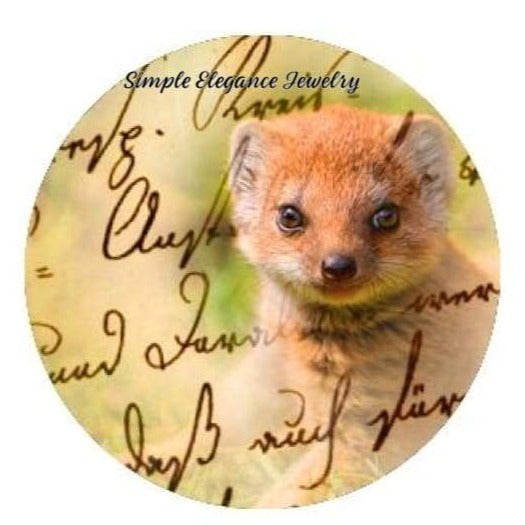 Brown Ferret Snap Charm 20mm - Snap Jewelry