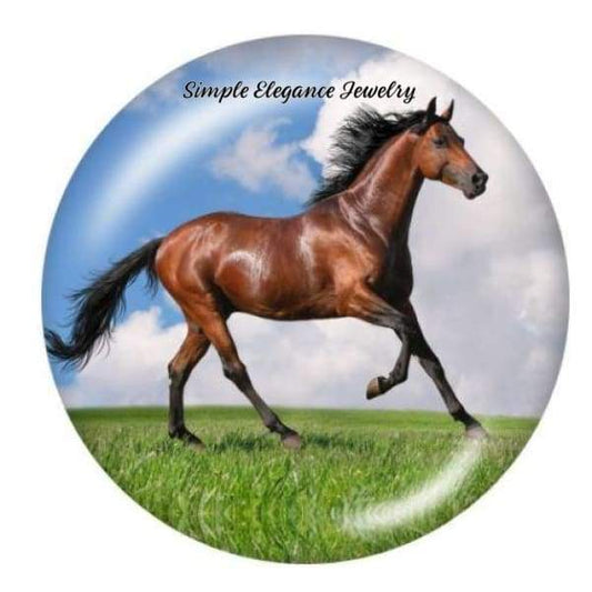 Brown Horse Snap Charm - Snap Jewelry