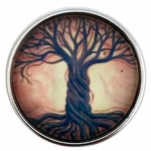 Brown Tree of Life Snap 20mm for Snap Jewelry - Snap Jewelry