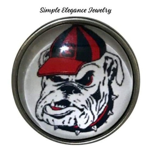 Bull Dogs Snap Charm 20mm Snap - Snap Jewelry