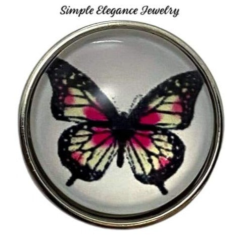 Butterfly Snap Charm 20mm - Snap Jewelry