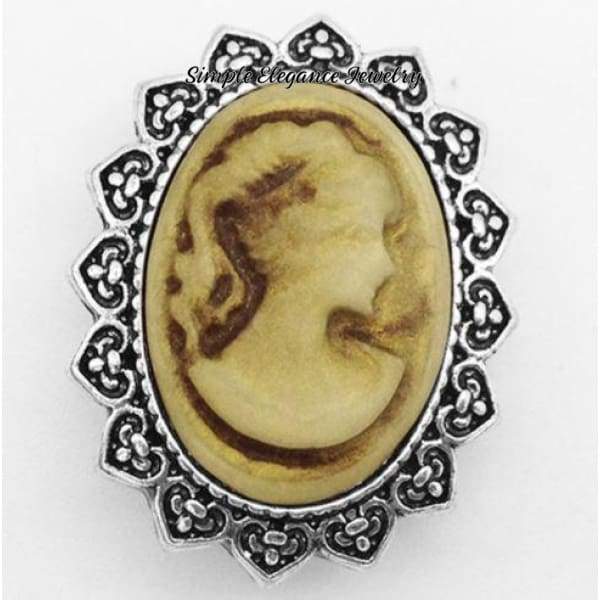 Cameo Snap 20mm for Snap Jewelry - Brown - Snap Jewelry