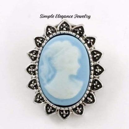 Cameo Snap 20mm for Snap Jewelry - Light Blue - Snap Jewelry