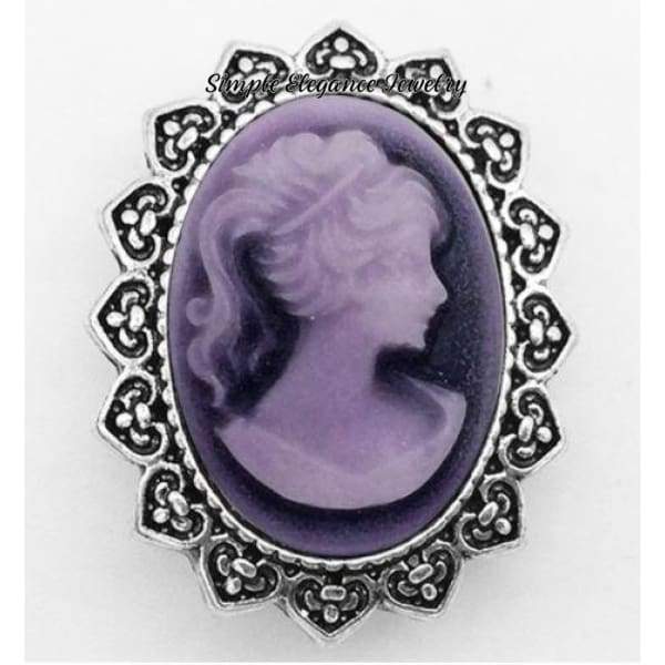 Cameo Snap 20mm for Snap Jewelry - Purple - Snap Jewelry