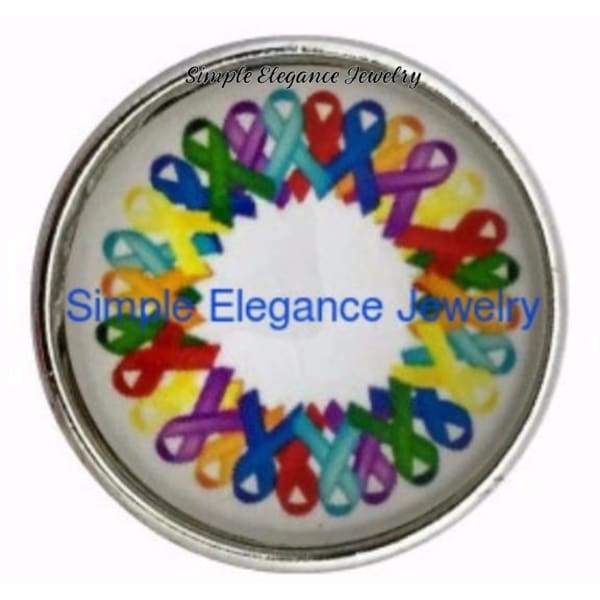 Cancer Ribbon Snap 20mm for Snap Charm Jewelry - Snap Jewelry