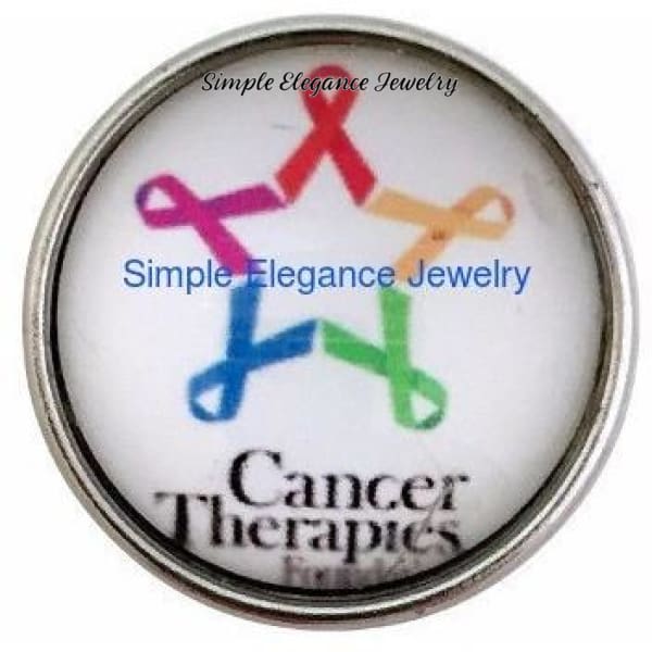 Cancers Ribbon Cause Snap 20mm - Snap Jewelry