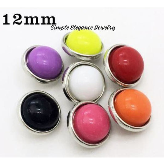 Candy Drop Snap Charm 12mm (Assorted Colors Available) - Snap Jewelry