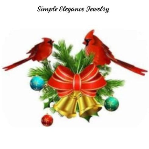Cardinal Christmas Holiday Snap 20mm - Snap Jewelry