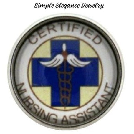 Certified Nursing Assistant Snap Charm 20mm for Snap Jewelry - Snap Jewelry