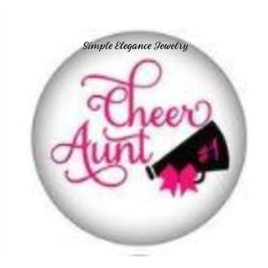Cheer Aunt Snap Charm-20mm for Snap Jewelry - Snap Jewelry