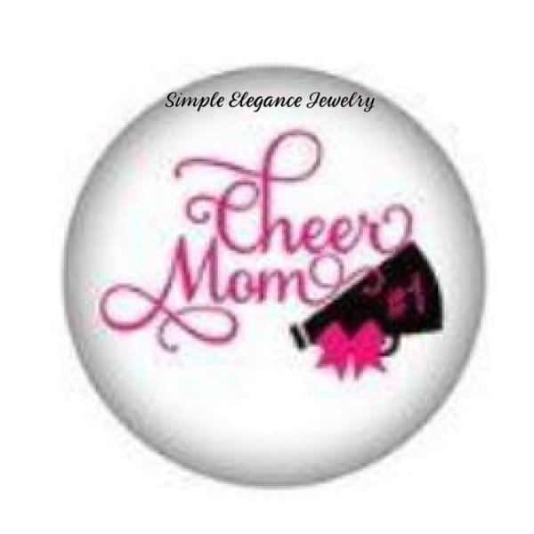 Cheer Mom Snap Charm-20mm for Snap Jewelry - Snap Jewelry