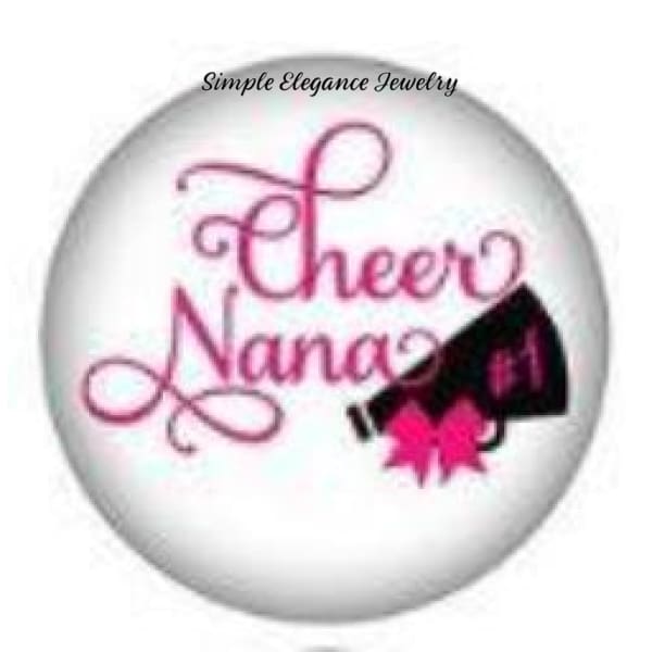 Cheer Nana Snap Charm-20mm for Snap Jewelry - Snap Jewelry