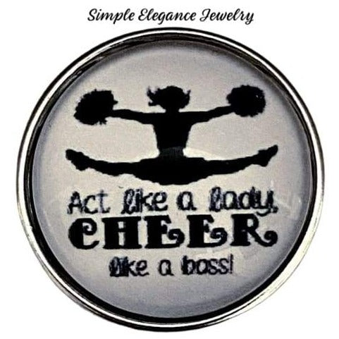 Cheerleading Snap Charm 20mm - Snap Jewelry