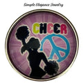 Cheerleading Snap Charm - Snap Jewelry